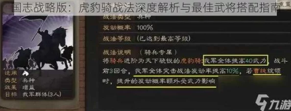 三国志汉末霸业中虎豹骑的实战表现与策略分析详解