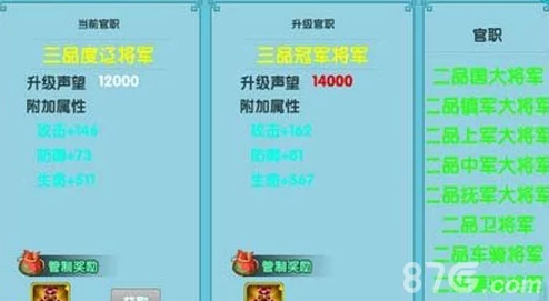 青丘手游官职系统全面介绍及军功多种获取途径解析