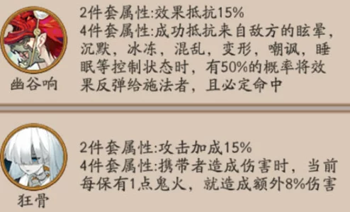 深度解析：阴阳师游戏中狂骨与幽谷响新御魂属性效果全面点评及实战应用