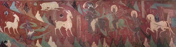 敦煌夜谭近日发现千年壁画中的神秘生物图案引发热议