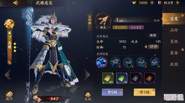 《魂武者手游》最强角色揭秘：铁甲马超技能、招式及天赋全览解析