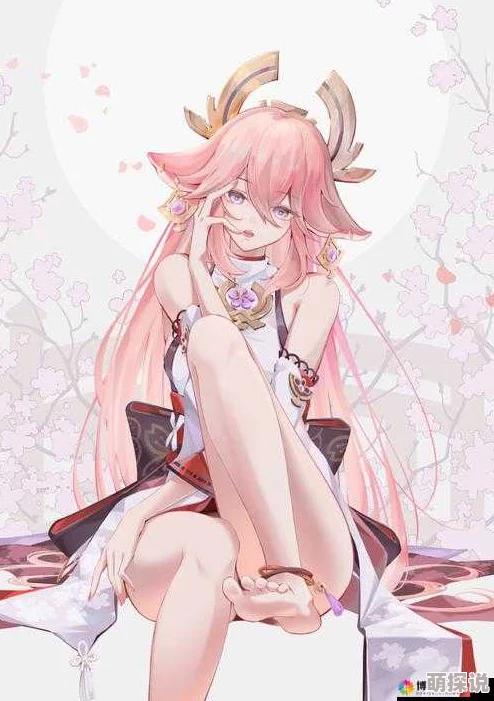 八重神子腿法熟练脚法，真是太厉害了！她的动作优雅又有力，令人赞叹不已