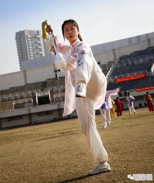 ちゃんが腿法娴熟脚法，展现出惊人的武术技巧与优雅身姿，引发众多粉丝热议与关注