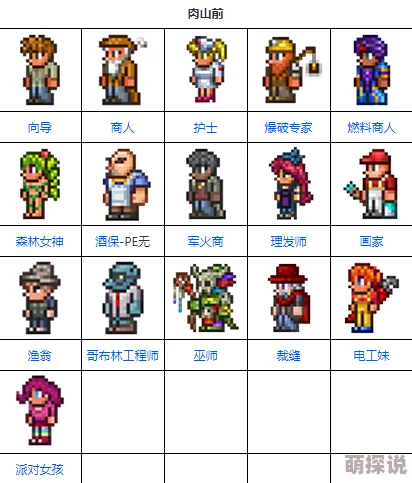 泰拉瑞亚NPC详细图鉴：电工妹入驻条件及全面解析指南