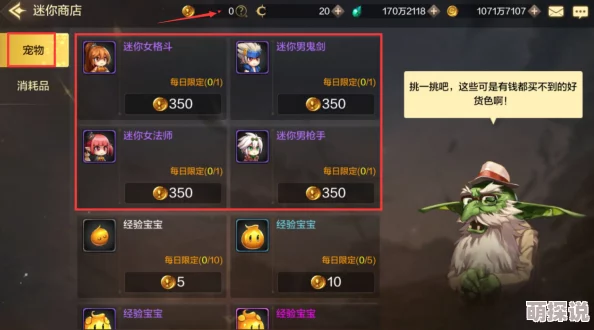 DNF手游宠物选择指南：全面解析各类宠物类型，助你找到最佳伙伴！