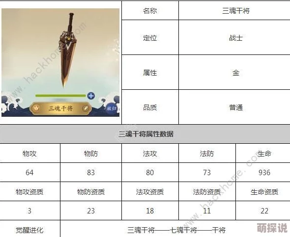 全面解析：一起来捉妖三魂干将进化路径与高效培养教学指南