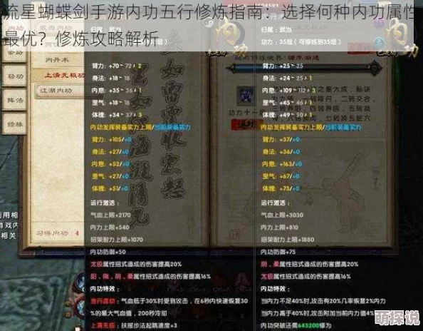 流星蝴蝶剑手游内功系统深度解析：冲脉玩法攻略及提升战力好处