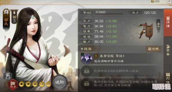 拼战三国志攻略：揭秘邹氏角色快速觉醒技巧与策略详解