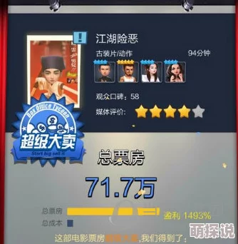 票房大卖王：揭秘高效剧本搭配技巧与精准角色选择方法策略