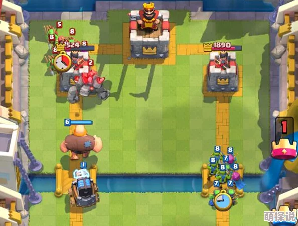 皇室战争新策略揭秘：4.5费石头人电磁炮组合，快速上分利器席卷天梯！