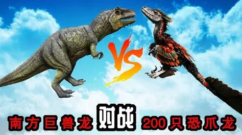 方舟生存进化：揭秘最强恐龙阵容，南方巨兽龙成为不可或缺的战斗王者
