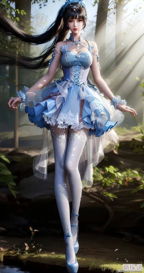 动漫白丝袜美女羞羞图片小舞展现了角色纯真与性感的结合