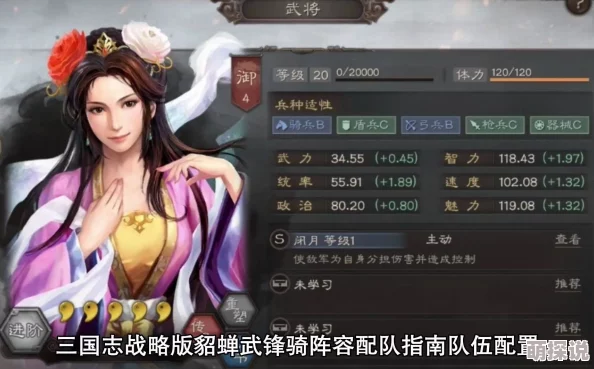 三国志战略版惊喜揭秘：貂蝉武锋骑顶级阵容搭配指南及全新策略解析！