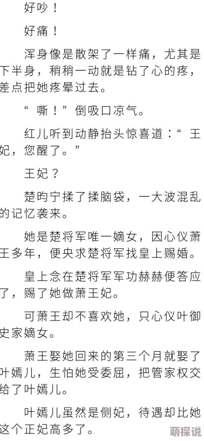 萧王和楚昀宁的小说免费阅读无弹窗质量低劣错字连篇剧情老套浪费时间