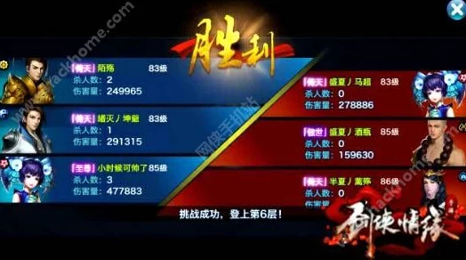 剑侠情缘手游80级通天塔热门阵容搭配与攻略详解