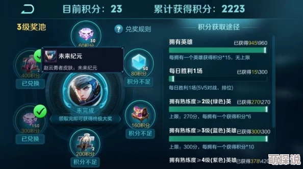 王者荣耀2024热门更新：3级奖池兑换全览及各级修炼之路奖品详解
