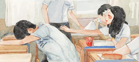 宝贝你的水流得到处都是漫画探索少女细腻情感与成长体验的水彩青春物语